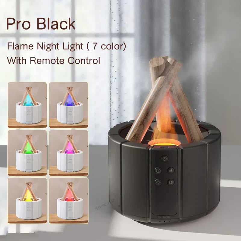 Simulated Flame Aromatherapy Diffuser β Relaxing & Stylish
