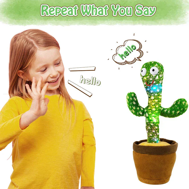 Animated Dancing & Talking Cactus β Fun Interactive Plush