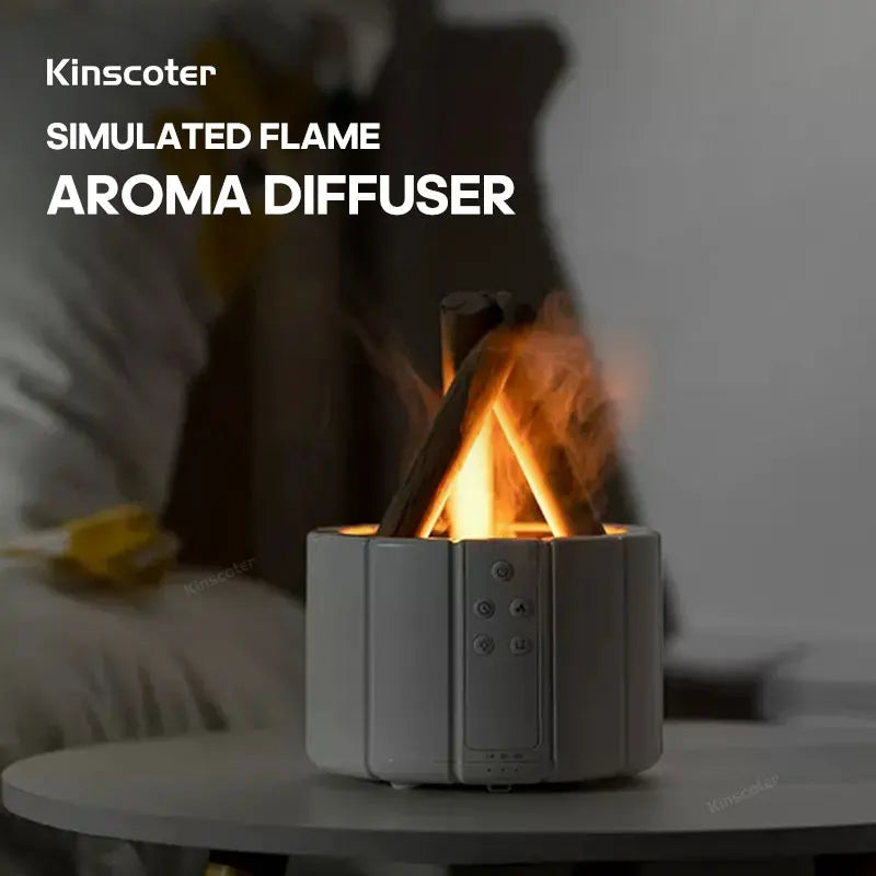Simulated Flame Aromatherapy Diffuser β Relaxing & Stylish