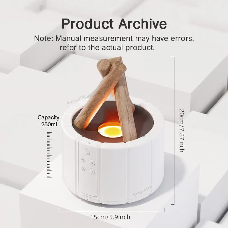Simulated Flame Aromatherapy Diffuser β Relaxing & Stylish