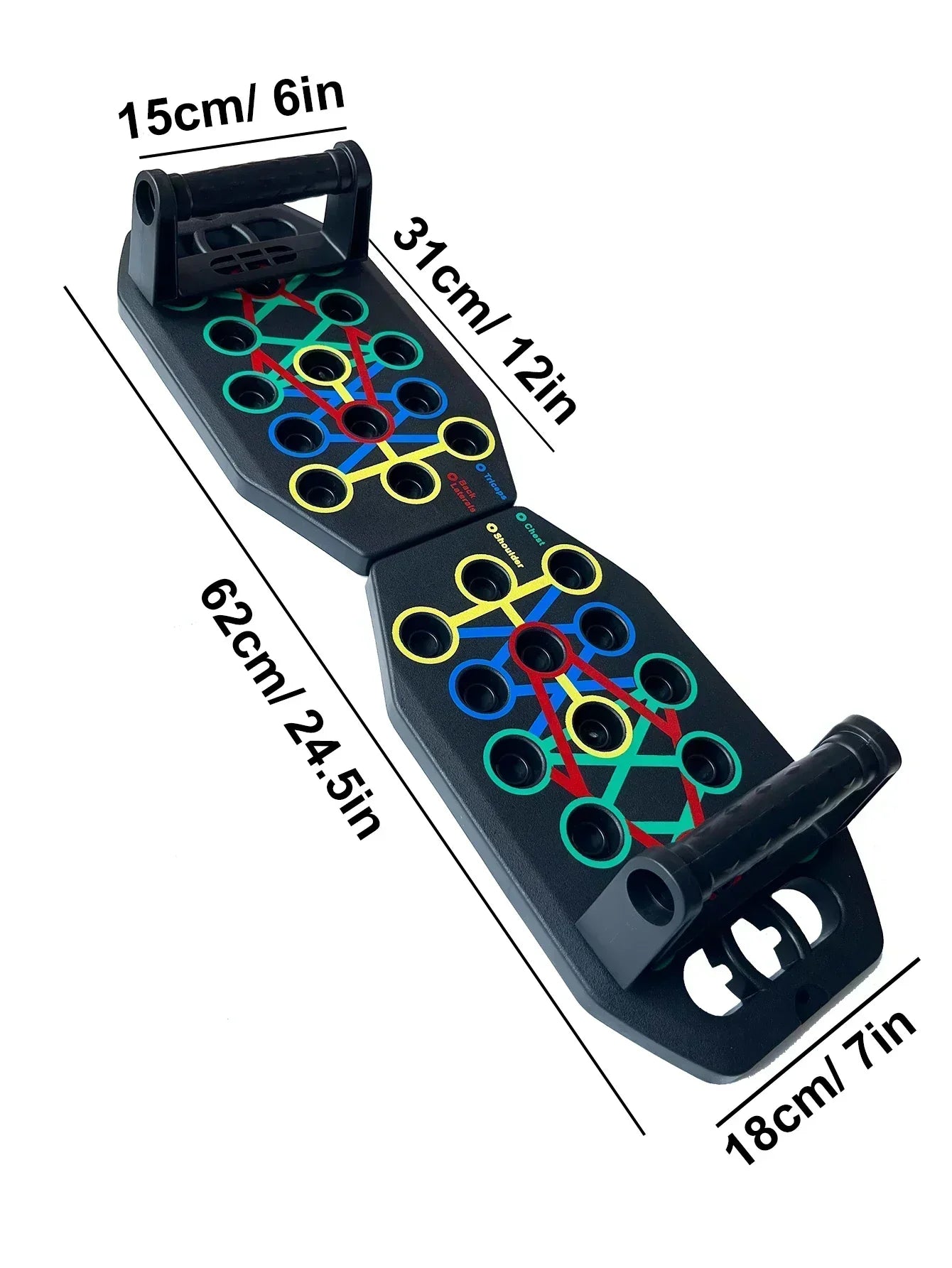 Color-Coded Push-Up Board β Full-Body Workout System