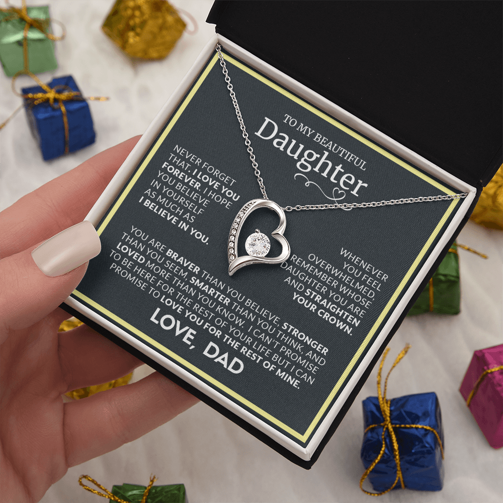 To My Beautiful Daughter | Forever Love Necklace